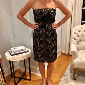 White House Black Market Black Lace Cocktail Dress